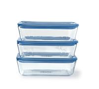 Set di 3 contenitori per alimenti con coperchio - PYREX - Plastica Ze 1,5 litres
