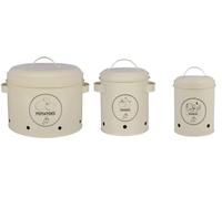 Set Di 3 Contenitori Per Patate, Cipolle + Aglio Esschert Design