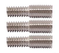 Set di 3 convertitori filettati - 1/4"-20 a 5/16"-24 adattatore a vite per ammortizzatore ad arco, costruzione in metallo, design compatto