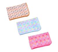 Set di 3 coperte calde e morbide per animali domestici, lavabili, per cuccioli e gattini, in peluche