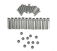 Set di 3 coperture antiscivolo per pedale del freno e frizione, in lega di alluminio e PVC, con fissaggio a vite, compatibili con la maggior parte delle auto