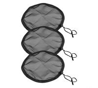 Set di 3 coperture in rete per secchi antipioggia, rete in poliestere con coulisse per tenere fuori i detriti, adatta per barili d'acqua da giardino e patio