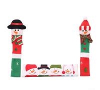 Set di 3 coperture per maniglie del frigorifero e del forno, con pupazzo di neve, proteggono dallo sporco e aggiungono stile stagionale (52013 guanti)