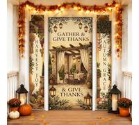 Set di 3 coperture per porta d'ingresso con citazione per pergola, per | Uva, Set di banner porta, Harvest Bounty, Architettura rustica, Citazione di ringraziamento, Decorazione d'ingresso