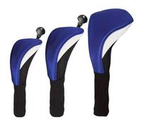 Set di 3 coperture professionali per mazze da golf, kit di protezione a collo lungo, per la testa del conducente, per donne e uomini, per appassionati di sport all'aperto, campo