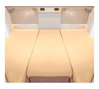 Set di 3 coprimAterassi Bettwaren-Shop per letti posteriori colore sahara
