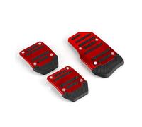 Set di 3 copripedali per Auto Rossi Blu e Argento in Alluminio per Cambio Manuale Accessori universali per Auto Pedale Freno e Frizione Blu