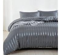 Set Di 3 Copripiumini In Raso Confortevole A Tinta Unita Per Camera Da Letto E Stanza Degli Ospiti, Adatto Per Piumino D'oca (1 Copripiumino + 2 Federe, Senza Piumino) 200cm*200cm,220cm*240cm,135cm*20