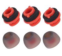 Set di 3 cuscinetti auricolari di ricambio per cuffie Bluetooth Plantronics Voyager 5200, ultra comodi, in silicone, per Poly Voyager 5210 5220, colore nero