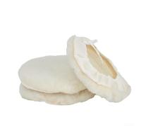 Set di 3 cuscinetti in lana di agnello da 17,8 cm per lucidatrice auto, cuscinetti per lucidatura ruote progettati per rimozione graffi, ossidazione e correzione dei difetti di vernice