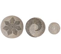 Set di 3 decorazioni da muro alghe naturali fatte a mano in alghe naturali Pinta