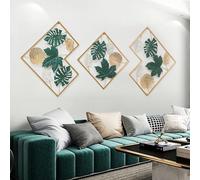 Set di 3 Decorazioni da Parete di Lusso in Metallo 3D, Decorazioni for Sculture da Parete di Grandi Dimensioni Decorazioni da Parete for Appendere La Fattoria for Camera da Letto, Ufficio, 170 × 71 cm