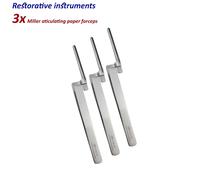 Set di 3 Dentale Restorative Pinzette Carta Articolazione Paper holding forceps