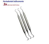 Set di 3 Dentale Strumenti Diagnostica Sickle Scaler H6/H7 Hygienists Tooth Pick
