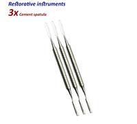 Set di 3 Dentale STRUMENTI Laboratorio Spatole per Cemento Wax mixing spatulas