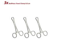 Set di 3 Dentale Strumenti PPINZE FAZZOLETTI BACKHAUS 9 CM Towel Clamp Forceps