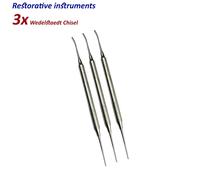 Set di 3 Dentale STRUMENTI Restorative STRUMENTO TAGLIASMALTO WEDELSTAEDT Chisel