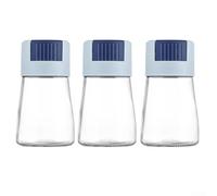 Set di 3 dispenser dosatori per sale e pepe per un'accurata erogazione di spezie da 0 5 g (blu, 3 pezzi)