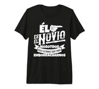 Set di 3 Divertenti Feste di Addio al Celibato Spagnolo, 3/3, Él es El Novio Maglietta Premium
