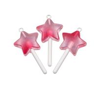Set di 3 eleganti ciondoli rotondi a forma di stella a forma di lecca-lecca, accessorio portatile e robusto per gli amanti dei gioielli gioielli alla moda per feste, F, come descritto, come descritto