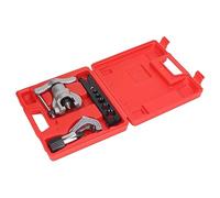 Set di 3 espansori a cono eccentrici, espansore per tubi eccentrico con 6 fori e attrezzo per svasare a una sola staffa per tubi in rame, ottone e alluminio; include tagliatubi e