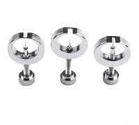 Set di 3 estrattori per aghi con manometro in acciaio inox, indicatore e strumento di rimozione per punte da 0,7/0/0,2 mm, kit di riparazione industriale