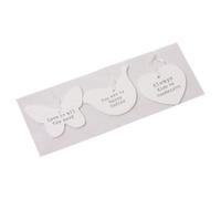 Set di 3 etichette in legno bianco per decorazioni da appendere, per matrimoni, San Valentino, amore