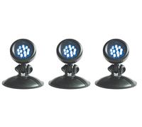 Set di 3 faretti LED 4,8 watt per laghetto stagno