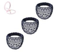 Set di 3 fasce per capelli Boho-Chic Crystal & Pearl Embellished Wide Headbands, Crystal and Pearl Headband for Women, Luxury Hair Accessories, ideali per matrimoni, Vacations & Daily Styling (#9