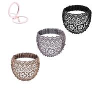 Set di 3 fasce per capelli Boho-Chic Crystal & Pearl Embellished Wide Headbands, Crystal and Pearl Headband for Women, Luxury Hair Accessories, ideali per matrimoni, Vacations & Daily Styling (#3