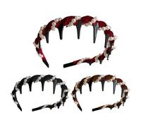 Set di 3 fasce per capelli vintage ispirate a corona alta, eleganti fasce antiscivolo per il lavoro, i viaggi e la vita quotidiana, perfette per lavoro, scuola e speciale