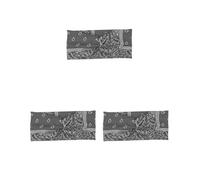 Set di 3 fasce sportive all'uncinetto regolabili Tie-dye antiscivolo accessori per lo styling dei capelli per lo sport, yoga, corsa, grigio scuro