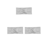Set di 3 fasce sportive regolabili ad alta elasticità, accessori per lo styling dei capelli, per sport, yoga, corsa, grigio chiaro