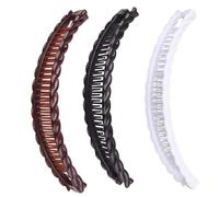 Set di 3 fermagli per capelli vintage, clip a banana e fermagli per capelli spessi, pettini per donne e ragazze