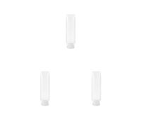 Set di 3 flaconi da viaggio per gel doccia e dentifricio, riutilizzabili, a prova di perdite, dispenser comprimibile, accessori per tubi, 30 ml, trasparenti