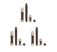 Set di 3 flauto dolce soprano per clarinetto a 8 fori con asta di pulizia + panno per la pulizia, chiave di B