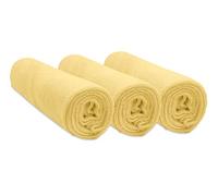 Set di 3 fodere per fasciatoio in cotone 50x70 / 55x75 / 50x80 cm - Giallo
