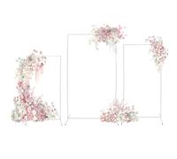 Set di 3 fogli di metallo 0,8 x 1,6 m + 0,95 x 1,9 m + 1,1 x 2,2 m (bianco)