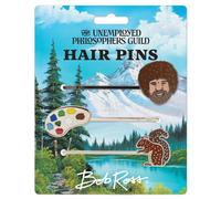 Set di 3 forcine per capelli Bob Ross - Cavalletto da pittura Ross e Scoiattolo