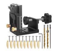 Set di 3 fori multifunzionali e trasportabili, per vari spessori di materiali, ideali per gli appassionati di lavorazione del legno e mobili