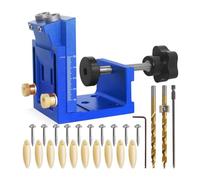 Set di 3 fori multifunzionali e trasportabili, per vari spessori di materiali, ideali per gli appassionati di lavorazione del legno e mobili