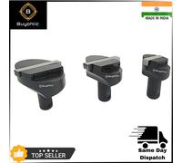 Set di 3 frese a mosca con punte HSS e supporto in legno, utensili di fresatu...