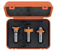 Set di 3 frese CMT per ante e porte in vetro - 800.525.11/900.025.11
