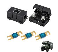 Set di 3 fusibili Midi 60 A e 2 portafusibili ANS ad alta tensione 12 V-58 V per protezione dei circuiti elettrici di auto, camion, veicoli da costruzione, autobus e caravan