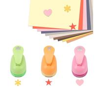 Set di 3 fustelle di carta, con motivo a forma di cuore, per lavori di fai da te, album, adesivi, ecc