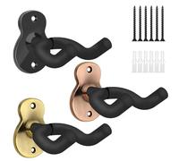 Set Di 3 Ganci Per Chitarra Ukulele, Supporto Parete Per Chitarra Montaggio Parete Appendiabiti Gancio Ukulele Acustico Elettrico Basso Classico Mandolini Violino Ganci Da Parete