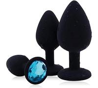 Set Di 3 Giocattoli In Silicone Con Fondo Arrotondato In Azzurro, Adatti Per Giochi Sportivi E Attività In Camera Da Letto Per Amici E Coppie, Regalo Di Festa