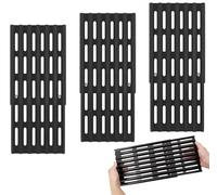 Set di 3 griglie regolabili - 15 cm di larghezza, griglia di ricambio universale per barbecue, griglie di cottura universali per barbecue a gas, estendibili da 31 cm a 48 cm di profondità, in acciaio