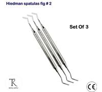 Set di 3 - Hiedman Spatulas Conservativa Odontoiatria Strumento per composito CE