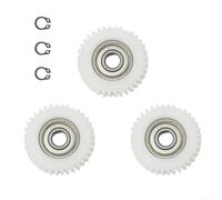 Set di 3 ingranaggi planetari per motore elettrico per bici elettrica a 36 denti, con cuscinetti, per motore a mozzo, parti di ricambio in nylon bianco, kit cuscinetti motore